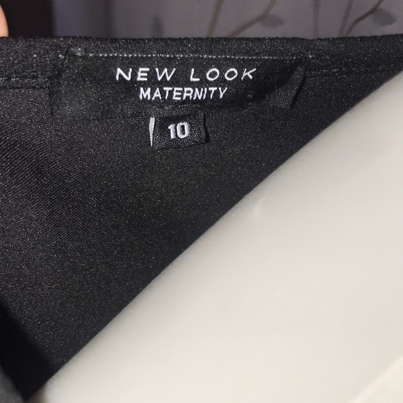 New Look Maternity Black Dress with Accent Size 10 - Picture 7 of 8